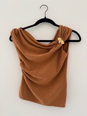 H&M Drape Top in Rust